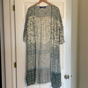 Francescas’s Collections Sage Bohemian Kimono L
